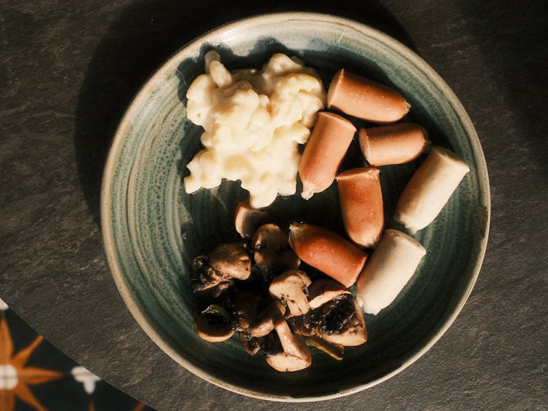 Chipolatas grillées purée maison
