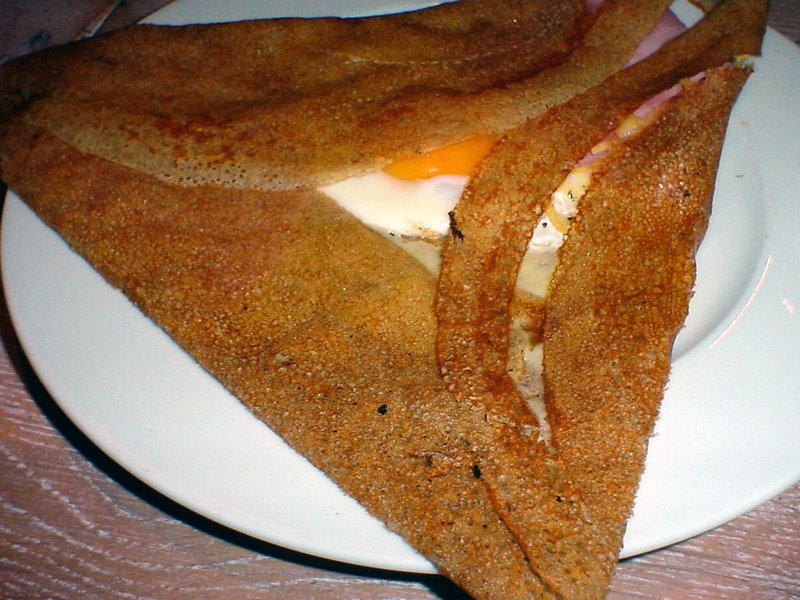Crêpes complètes jambon gruyère œuf