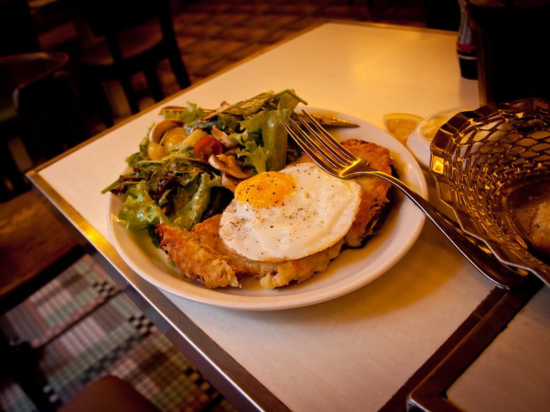 Croque madame gruyère jambon