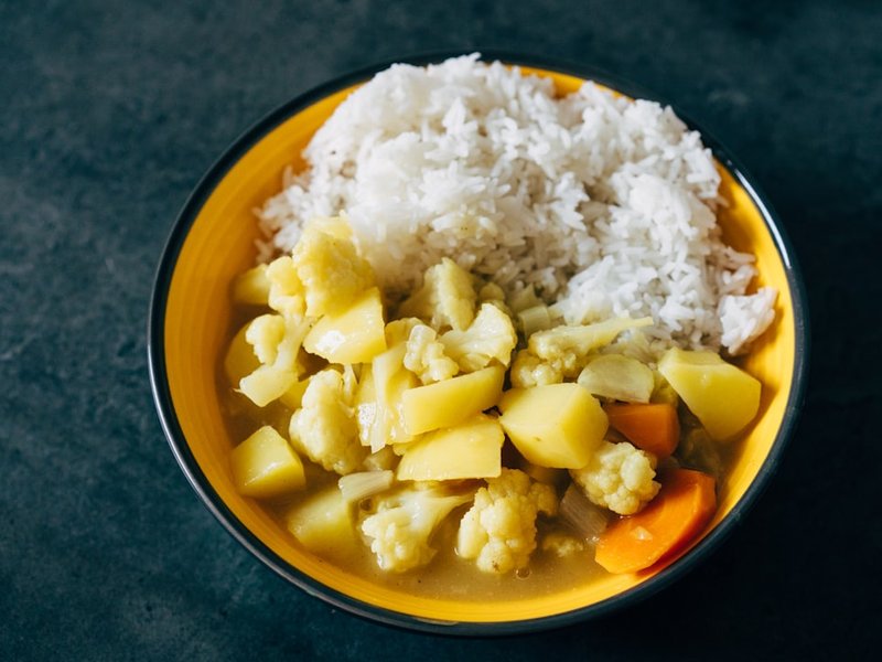Curry de légumes au lait de coco
