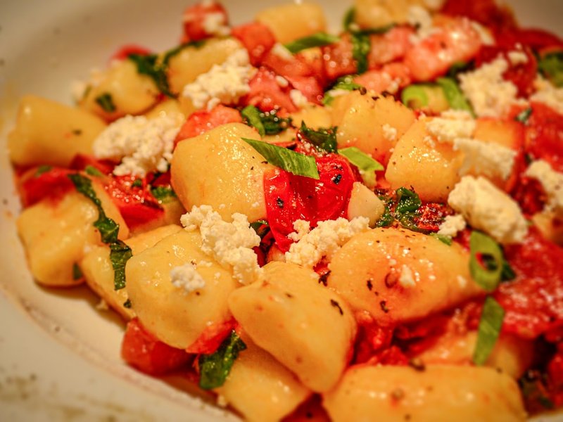 Gnocchis à la sauce tomate fraîche