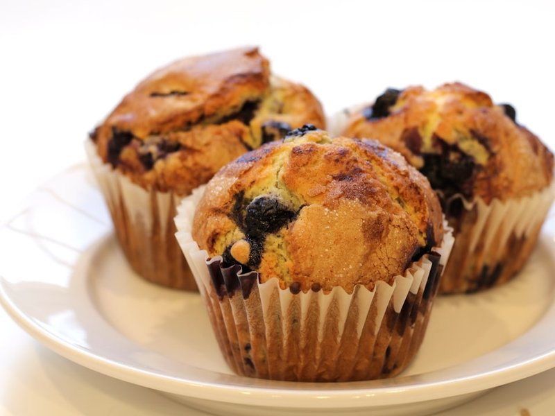 Muffins aux myrtilles