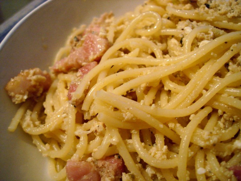 Pâtes carbonara à l'italienne