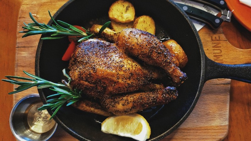 Poulet rôti aux herbes