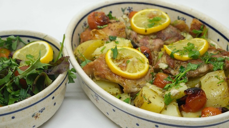 Tajine poulet citron confit