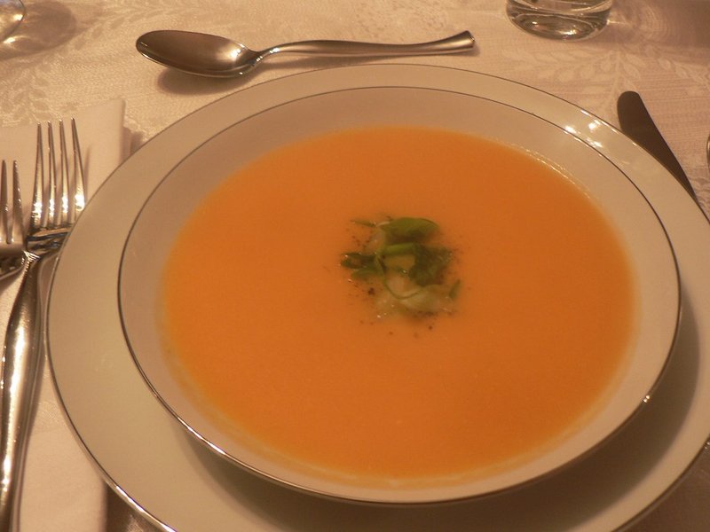 Velouté potimarron curry lait coco